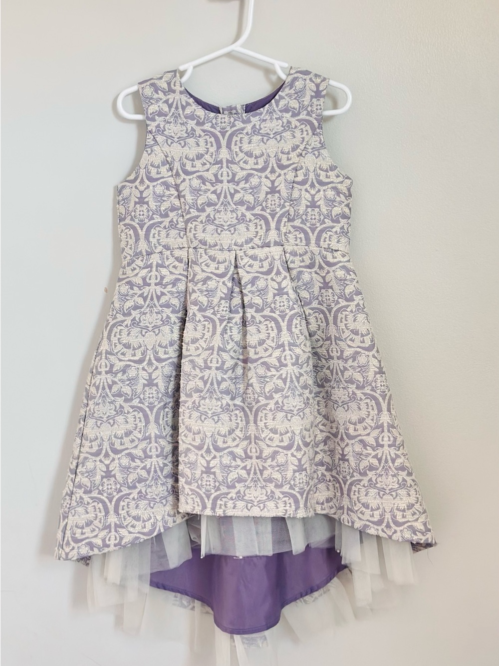 Girls' Lavender Patterned Formal Dress Genuine Kids from OshKosh Brocade A Line